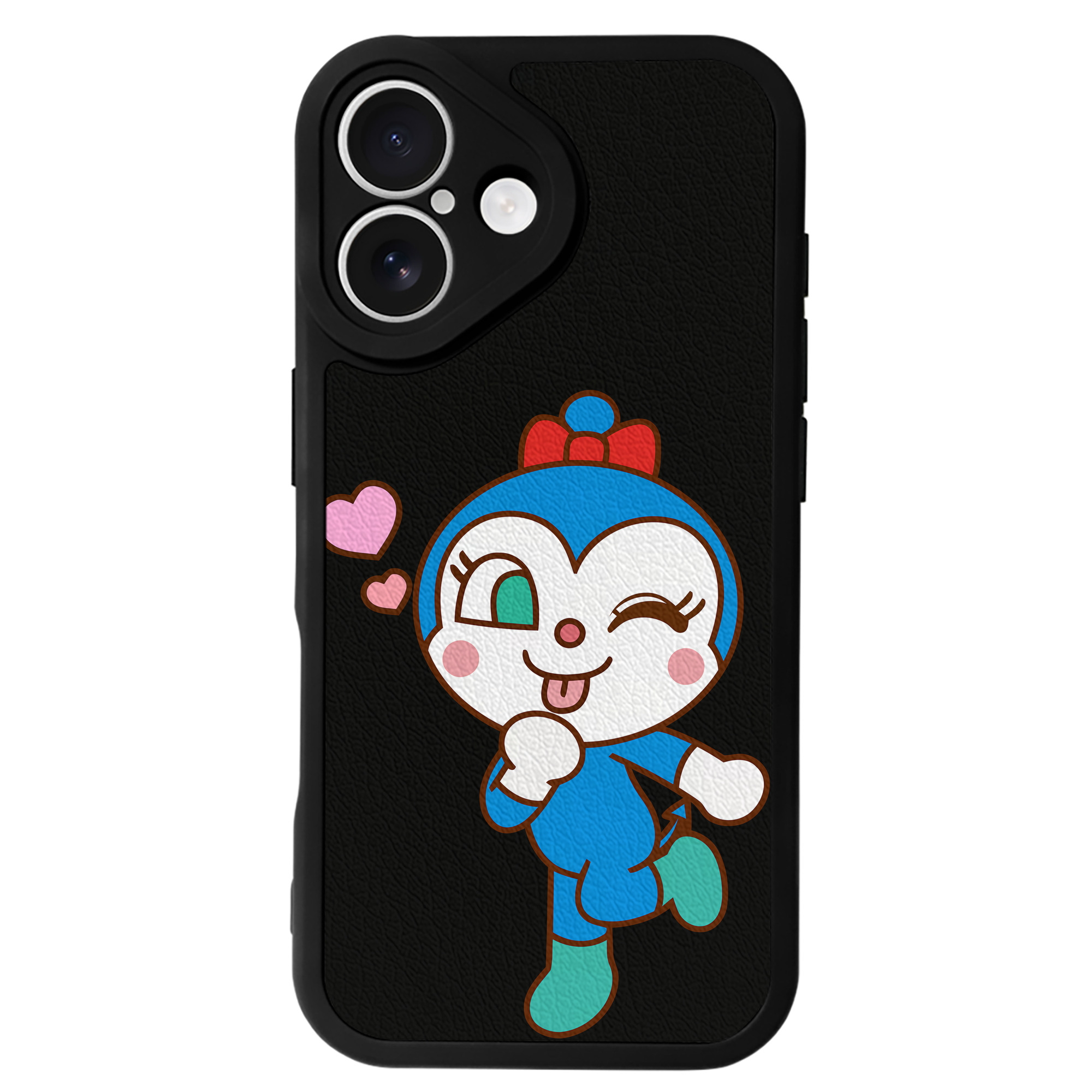 （画像用） アンパンマン Anpanman 【iPhone 16シリーズ対応】シリコンスマホケース（レザー調） 材質：シリコン